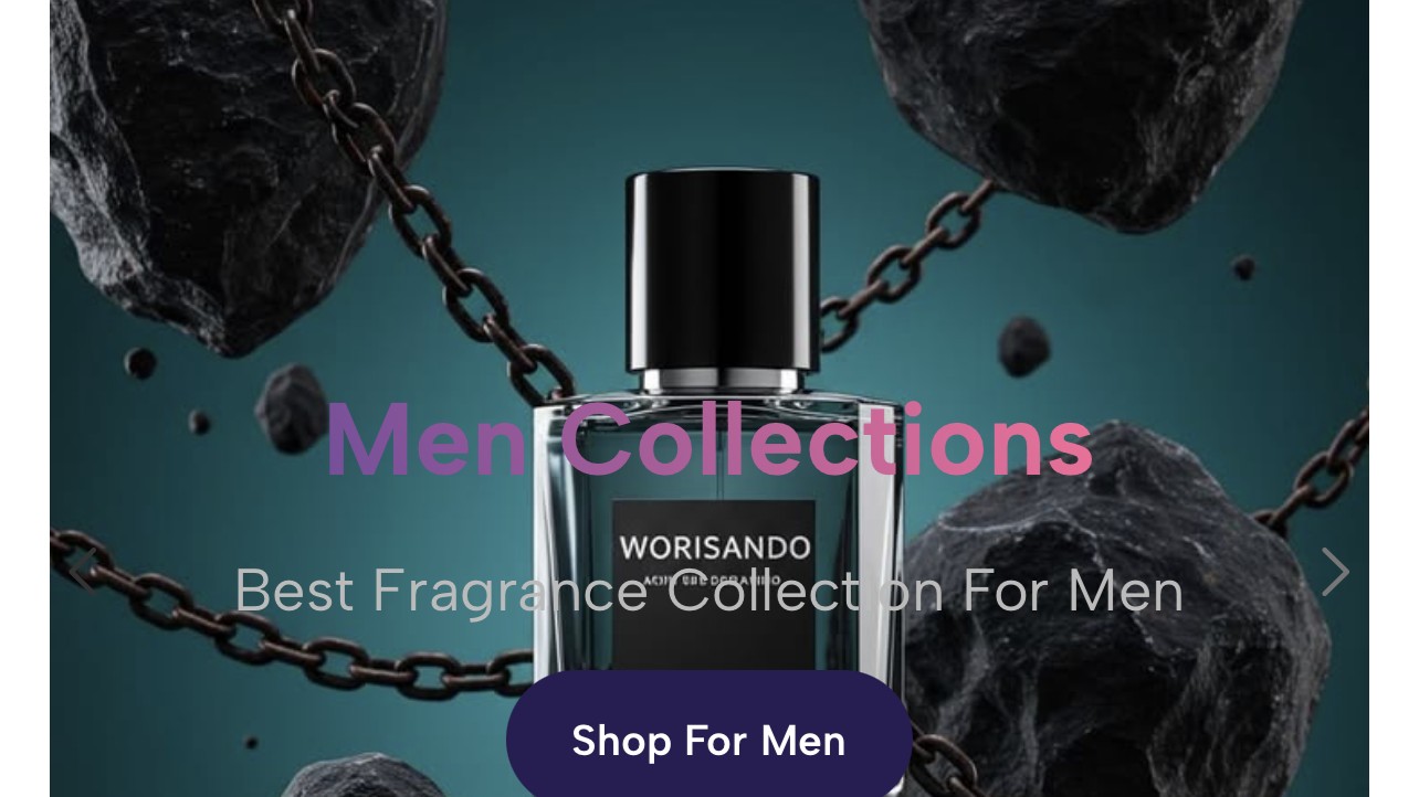 Perfumista Shop — Men Collections hero banner